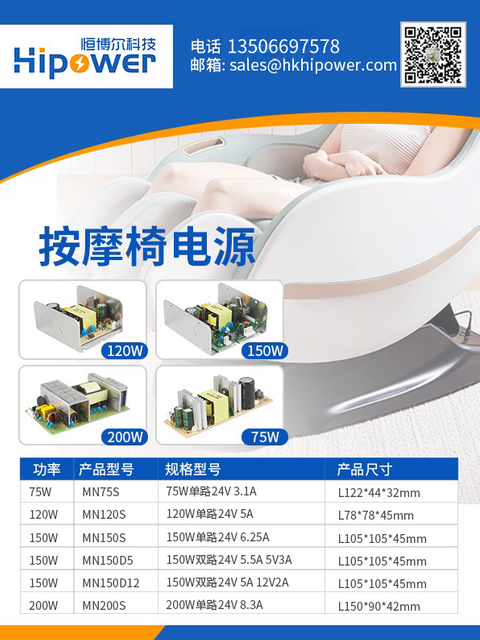 24V/5A 110-264V 足功率裸板电源